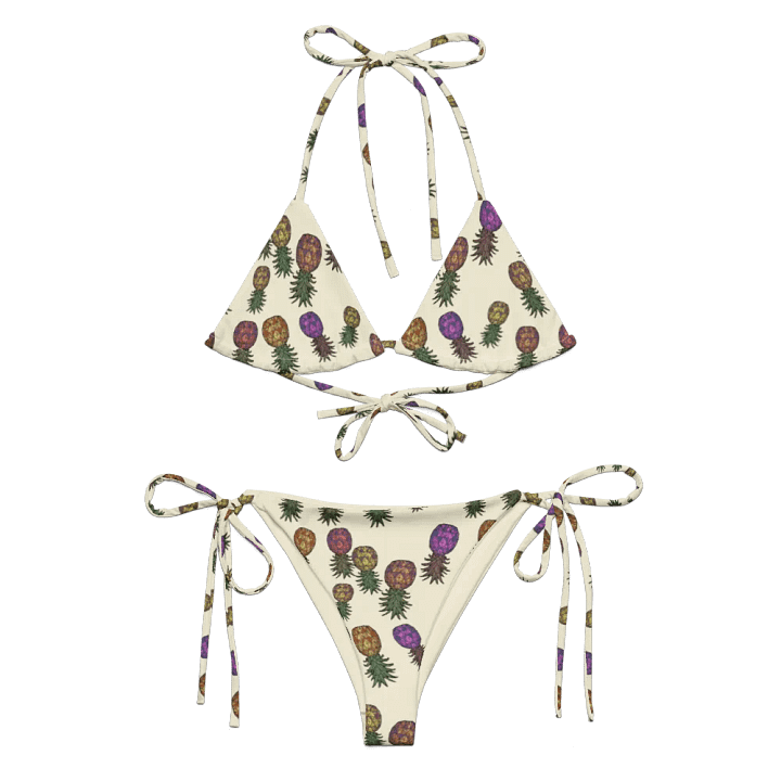 Upside-down Pineapple Swinger Pineapples Print Color Mix bikini product image (1)