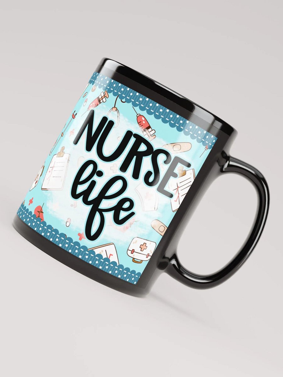 Nurse Life Essentials Blue Pattern Mug product image (4)