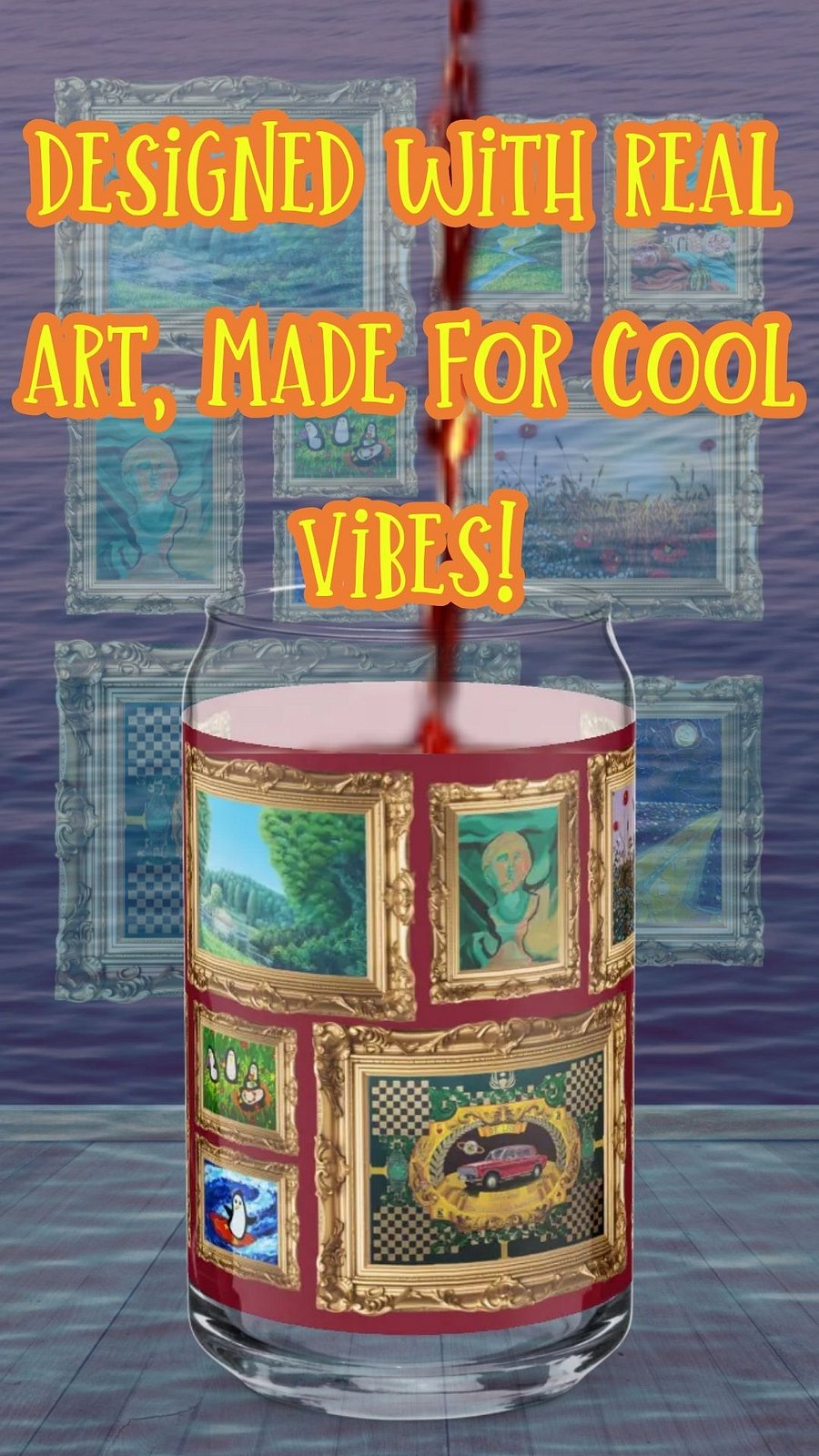 Golden Gallery Collection Can Shaped Glass product image (3)
