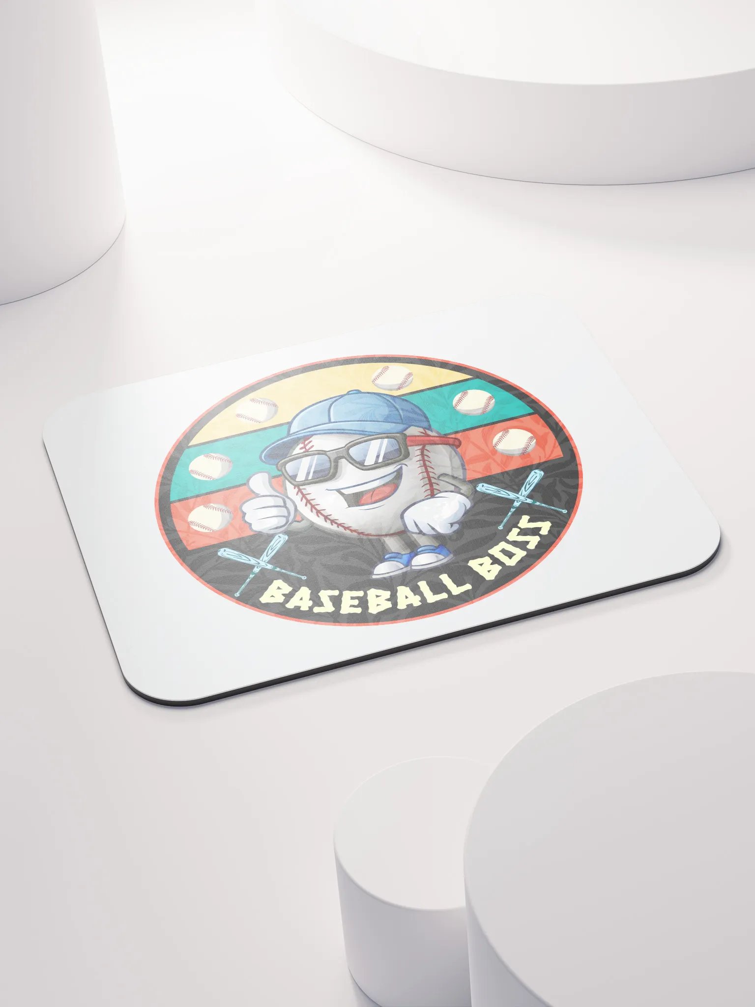 Baseball Boss Thumbs-Up Mouse Pad product image (4)