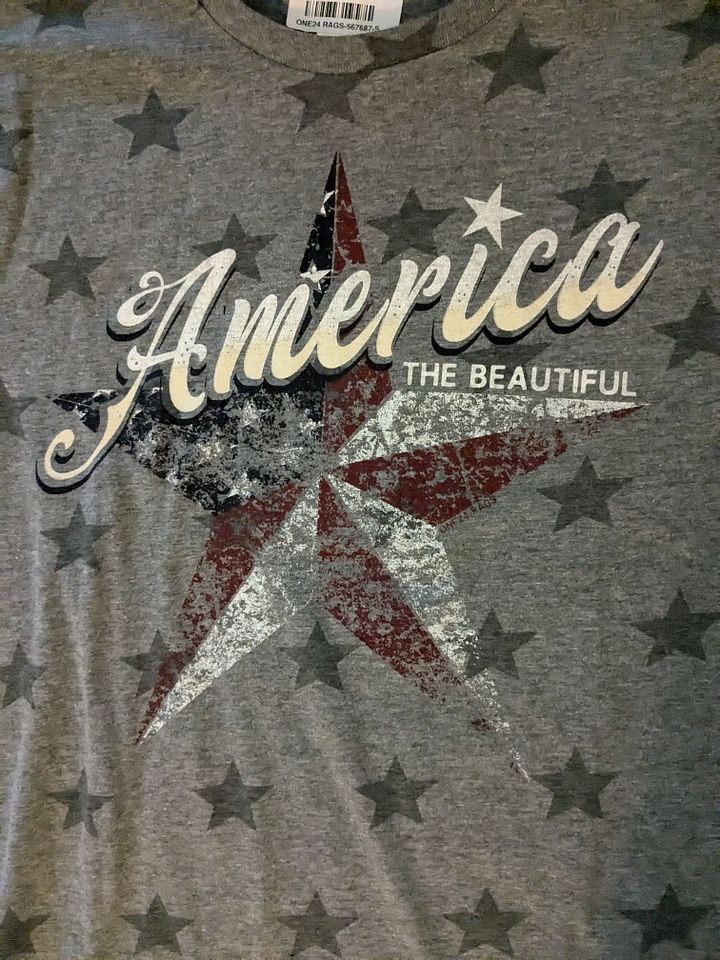 S America the Beautiful Gray Short-Sleeve Tee product image (2)