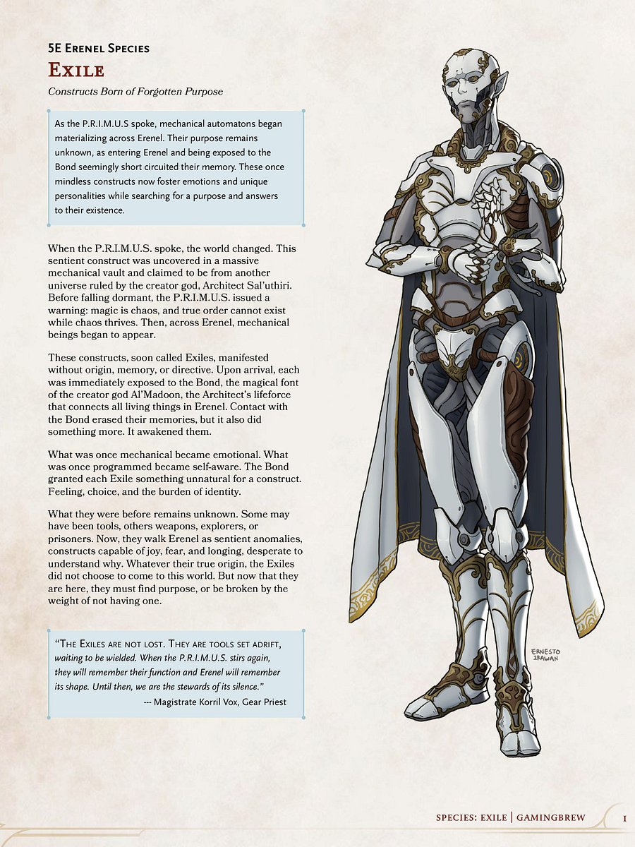 Exile | 5E Species product image (2)