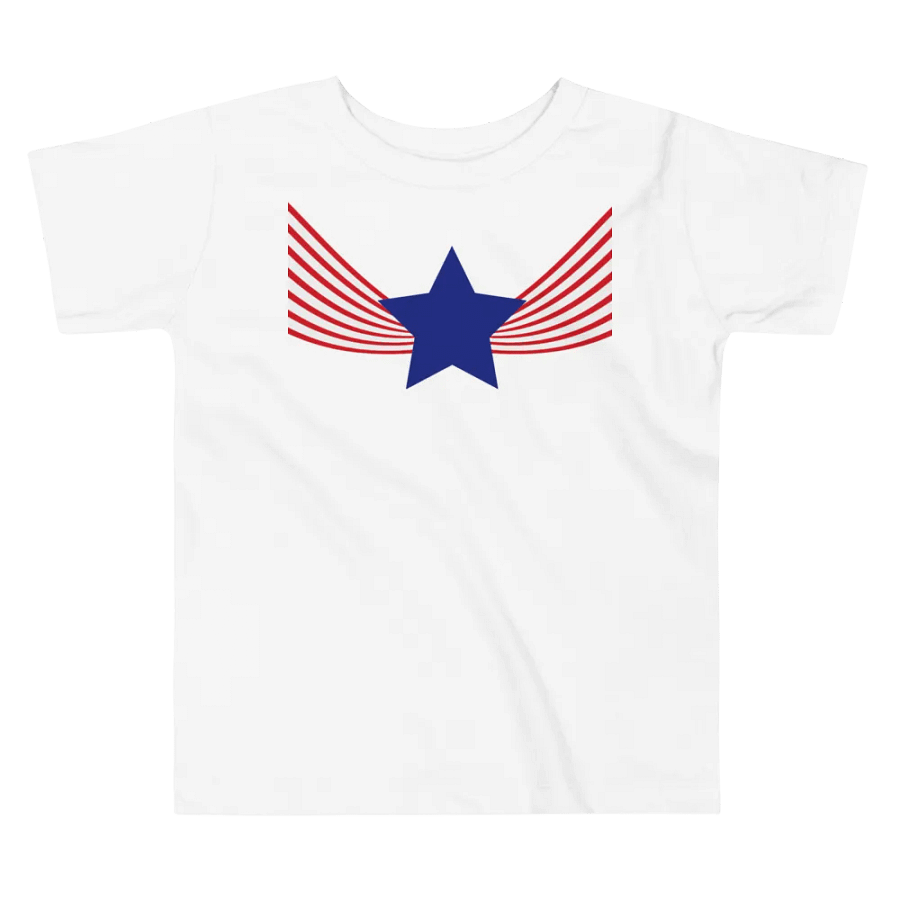 Stars & Stripes Ruffled Angel Wings Toddler Tee product image (5)