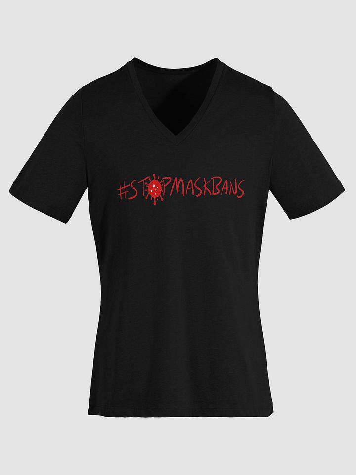 Stop Mask Bans Relaxed V-Neck Tee product image (2)