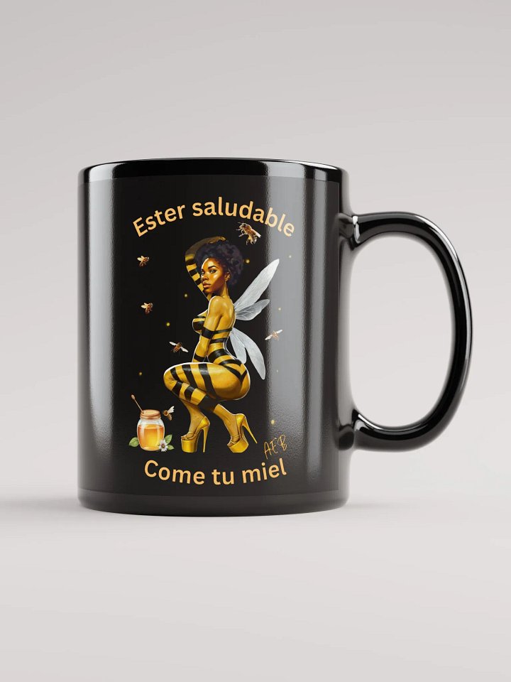 Bee Buzz Black Mug product image (3)