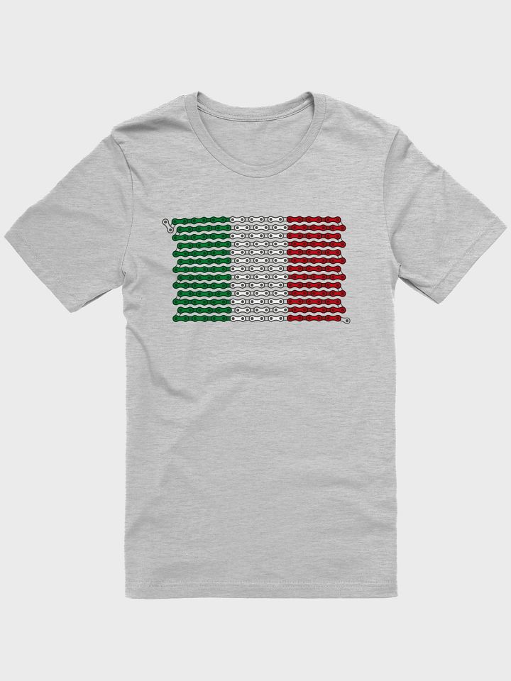 Italy Bike Chain Flag on Light Color Supersoft Tee product image (1)