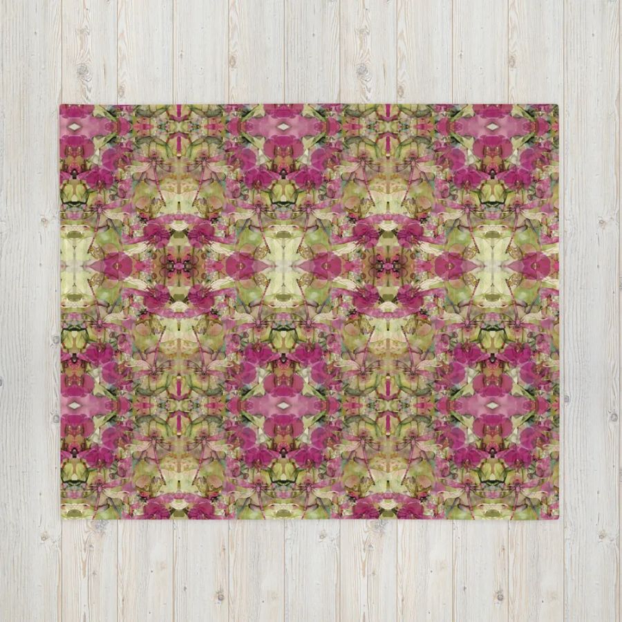 Miniaday Designs Orchid Kaleidoscope Collection Blanket product image (16)