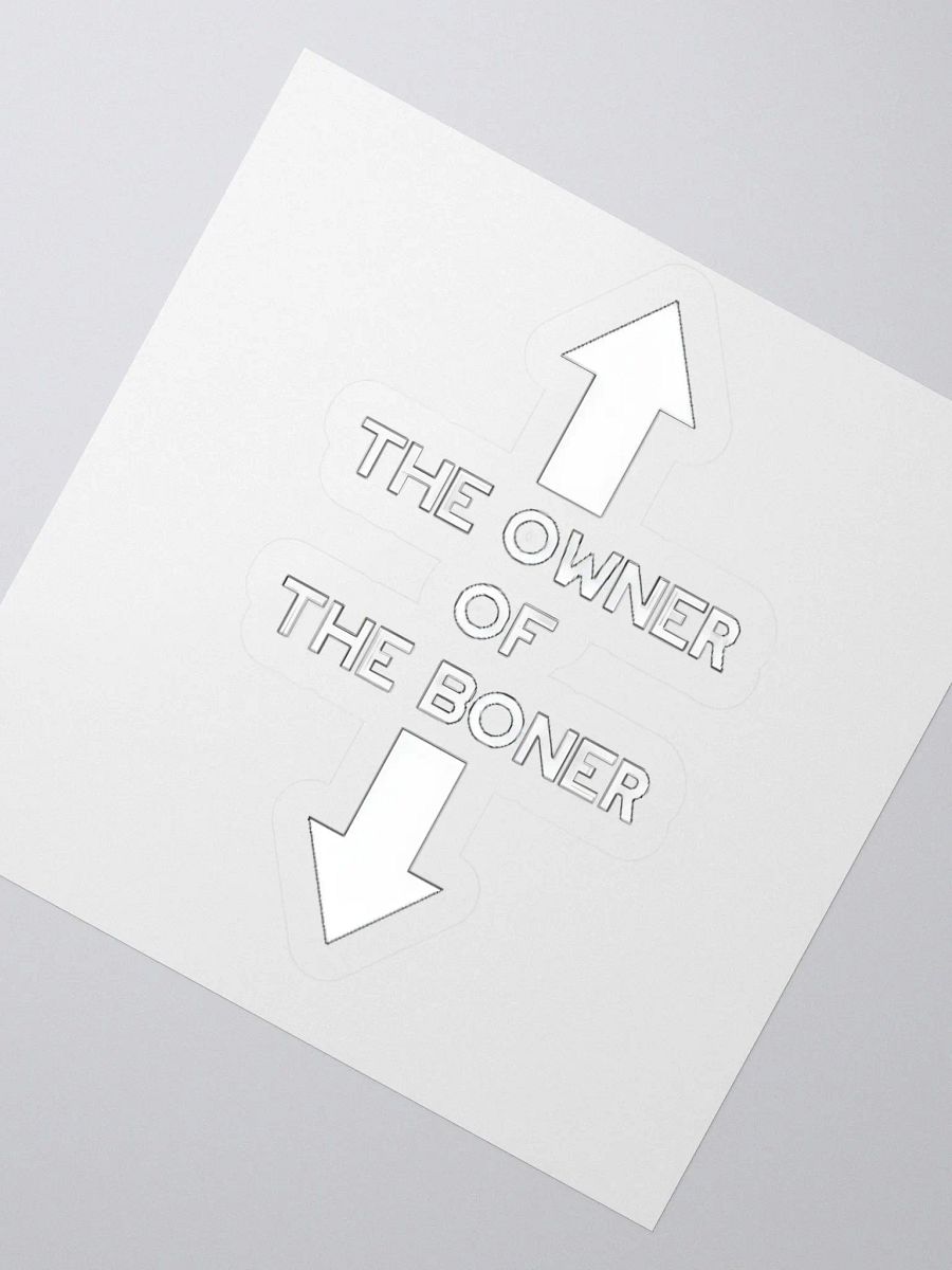 The Owner Of The Boner Sticker product image (2)