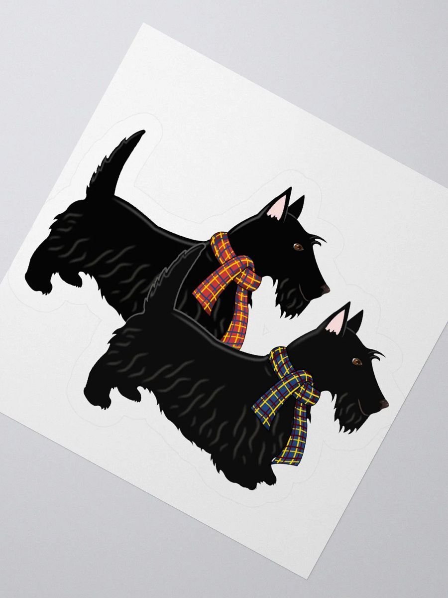 Two Black Scotties Sticker product image (11)