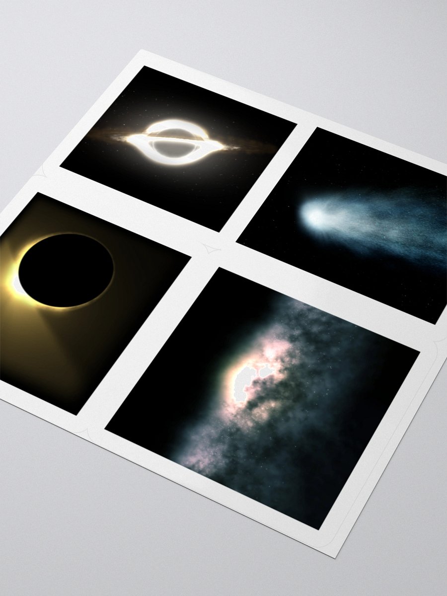 Space kiss cut stickers product image (9)