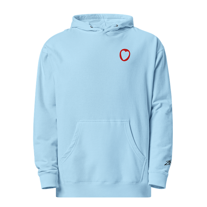 Premium TFBH Embroidered Hoodie (Red Heart) (Black Text) product image (2)