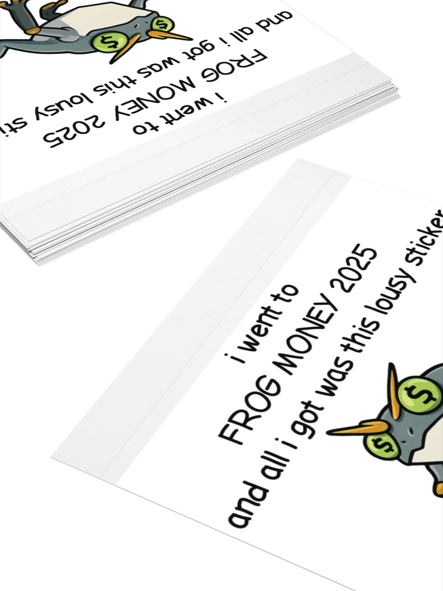 FROGMONEY2025 lousy sticker product image (7)