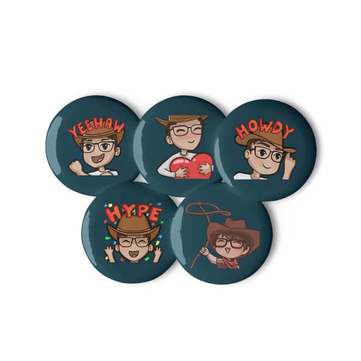 Emote Pins (Emerald Blue) product image (1)