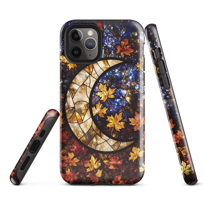 Fall Moon Stained Glass Effect - Tough Phone Case product image (1)