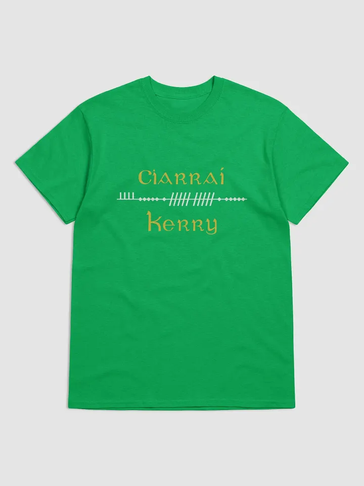 Kerry/Ciarraí Scholastic style Ogham green Printed T-shirt product image (1)