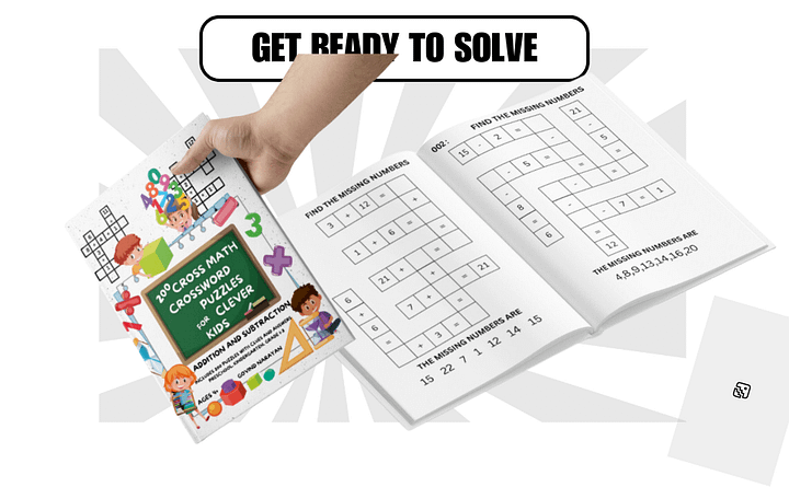 200 Crossmath Puzzles: Addition and Subtraction for Kids (Ages 4-8) | Ebook | Printable PDF product image (2)