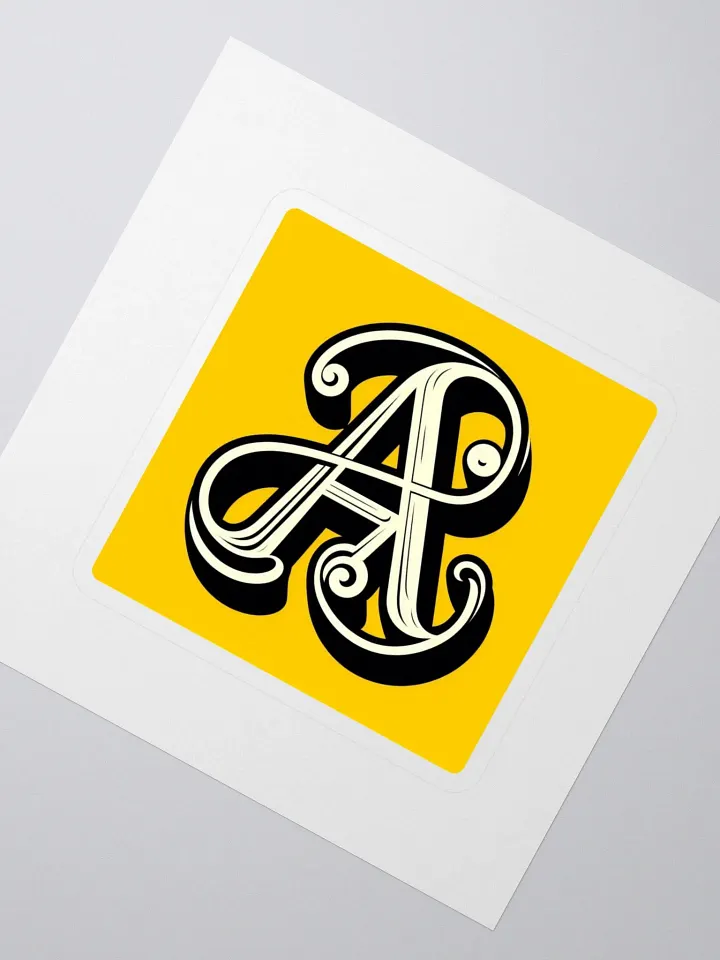 A-List Kiss Cut Stickers | | AI Design initial A product image (2)