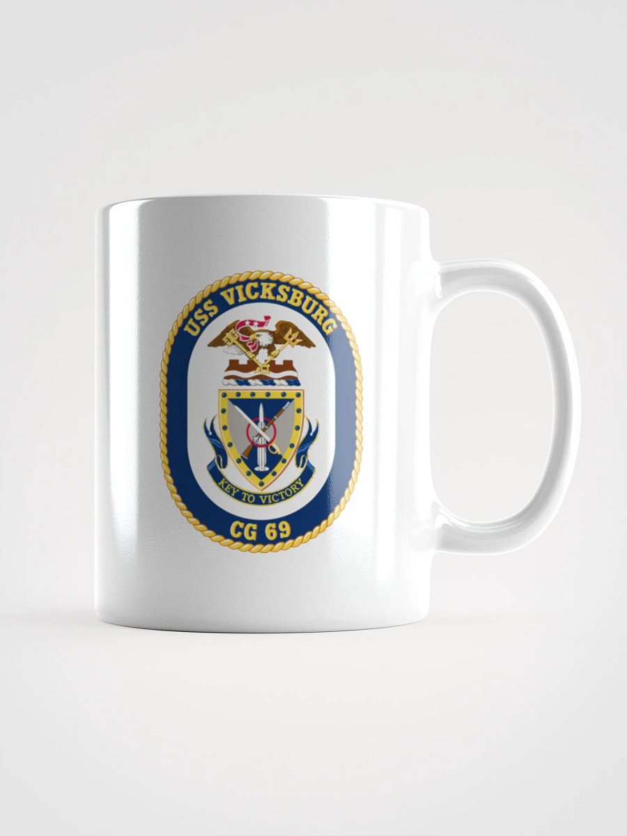 USS Vicksburg CG 69 White Coffee Cup product image (1)
