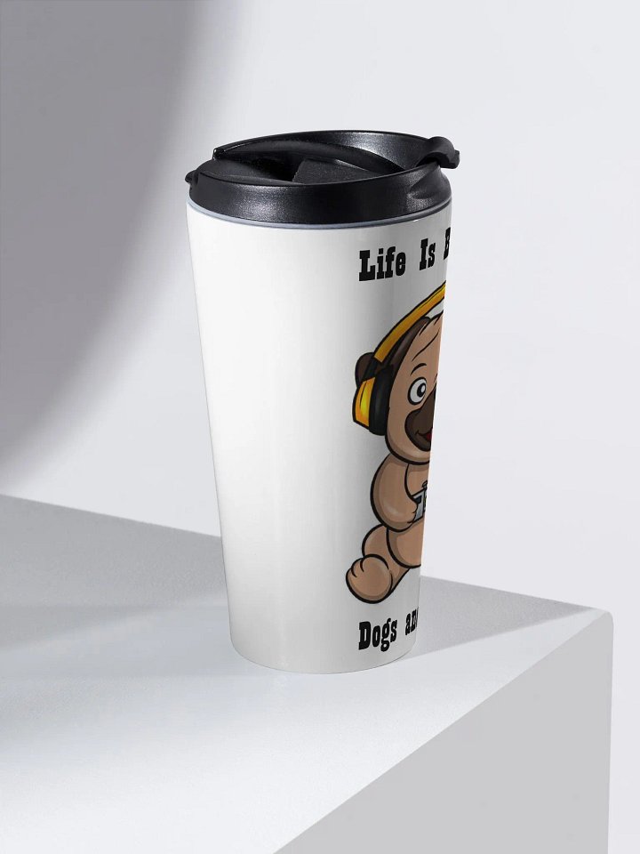 Dogs and gaming travel mug product image (2)