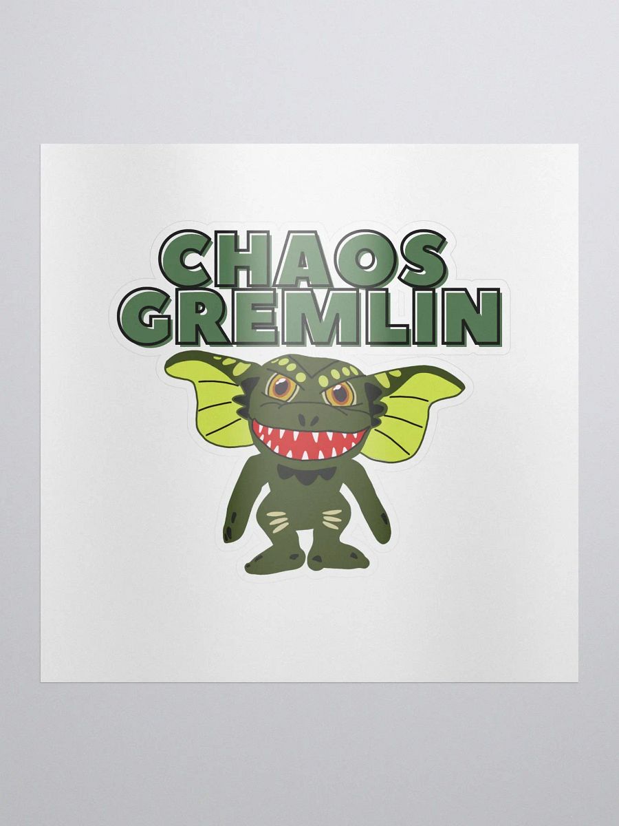 Chaos Gremlin Kiss Cut Sticker product image (1)