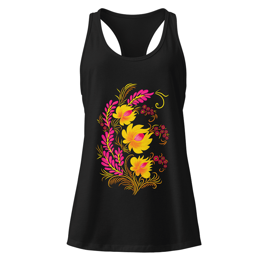 Vibrant Floral Racerback Tank product image (1)