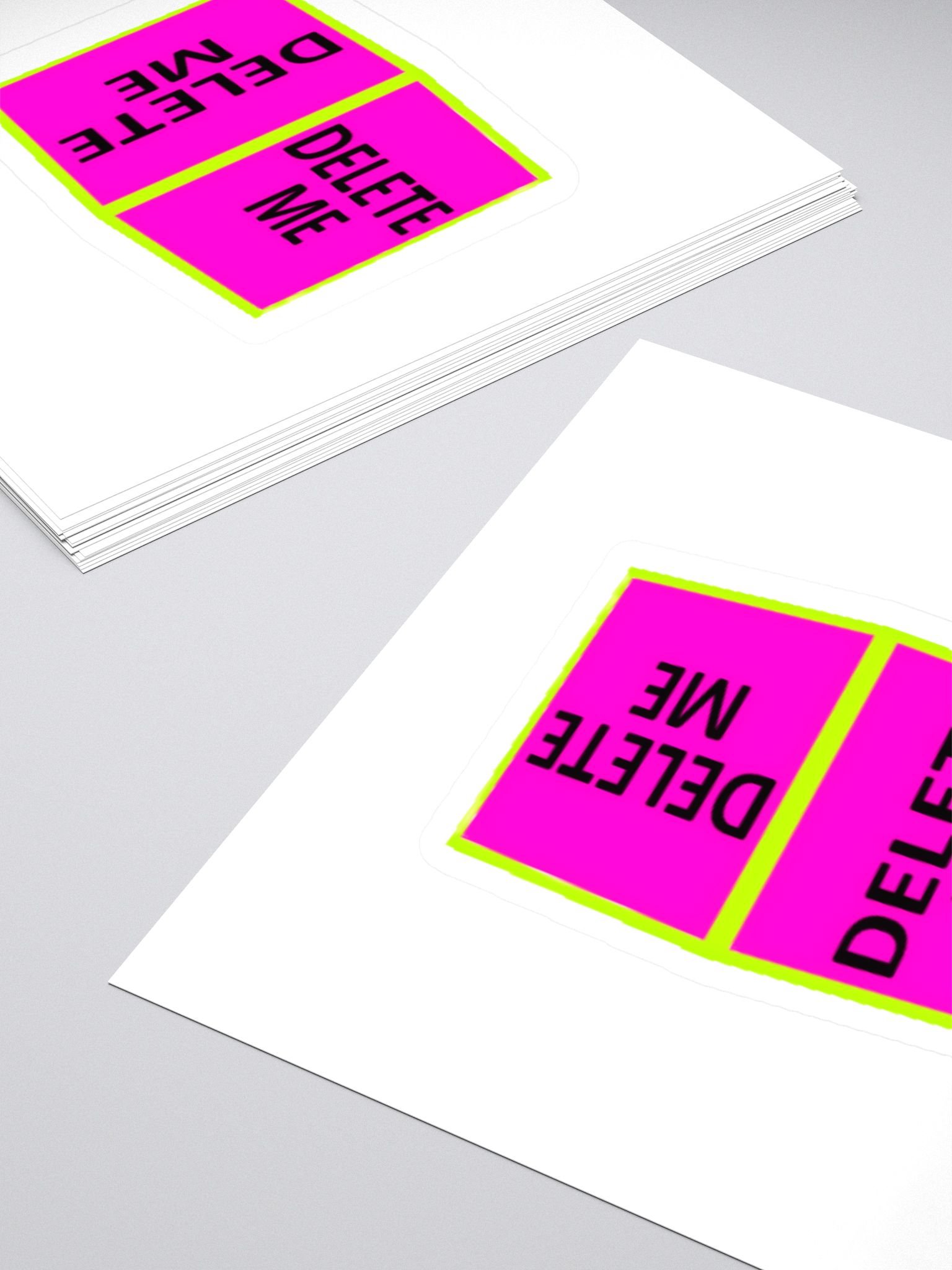 Delete Me Cube Sticker product image (4)