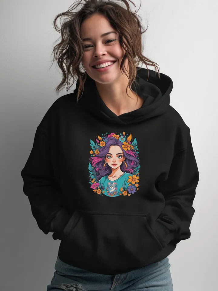 Bloomcore Flower Girl v2 - Gildan Classic Hoodie - Gildan 18500 product image (1)