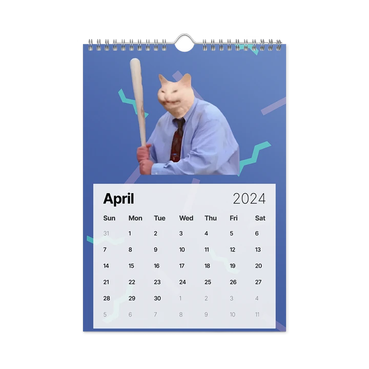 Wall Calendar (2024): Meme Cats product image (2)