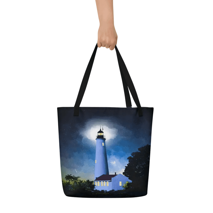 Historic St Marks Lighthouse – Florida Tote Bag product image (10)