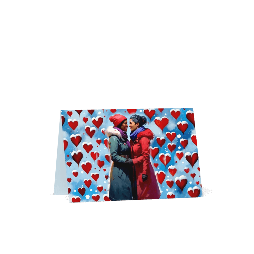 Lesbe Valentines, Love in the Snow Card product image (4)
