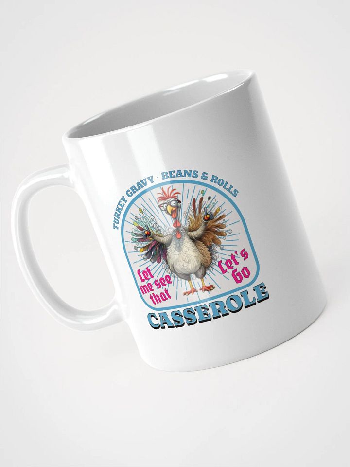 Turkey Gravy Beans And Rolls Casserole Quirky Glasses Mug product image (2)