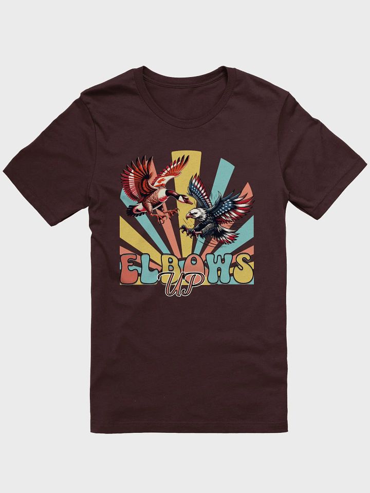 Elbows Up Canadian Goose Vs American Eagle Vibrant Unisex T-Shirt product image (10)