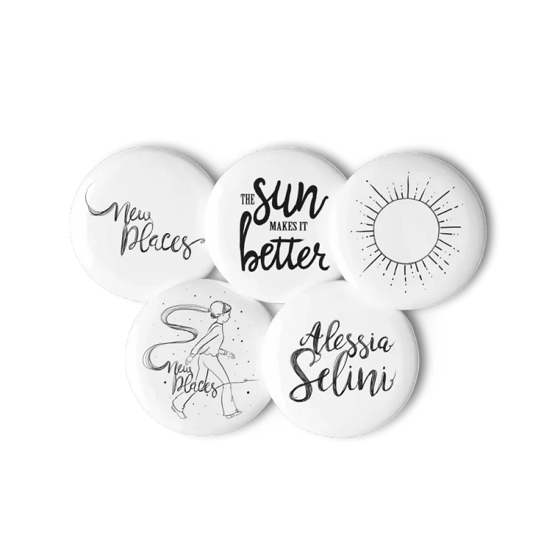 NEW PLACES PIN BUTTONS SET