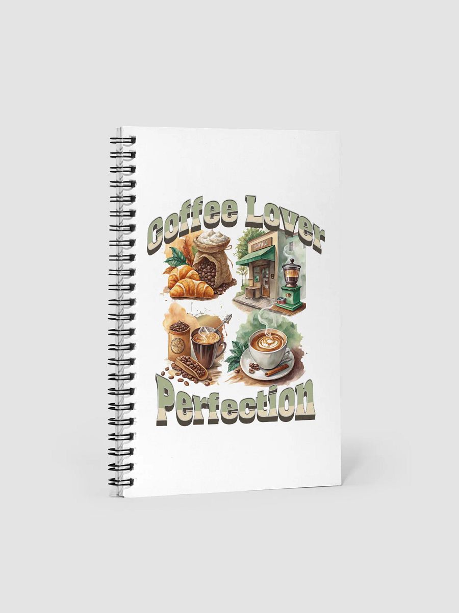 Coffee Lover Perfection Collage Spiral Notebook product image (2)