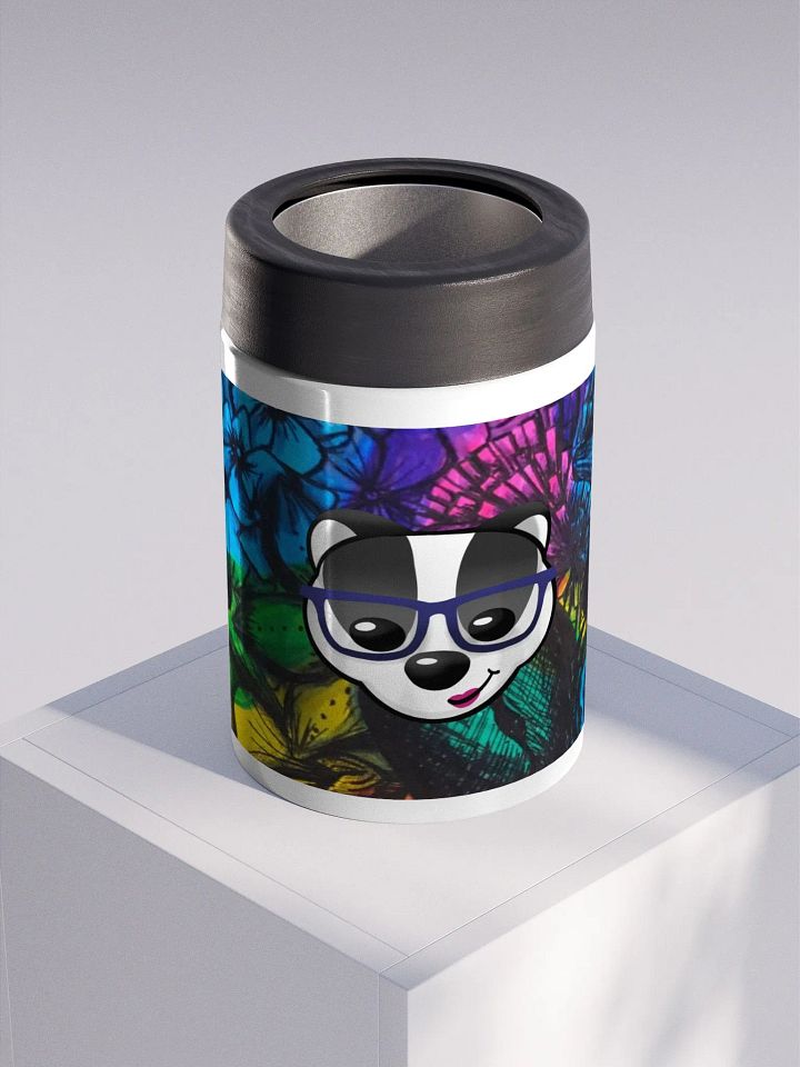 BadgerMakes Tiedye Flowers Insulated Koozie product image (2)