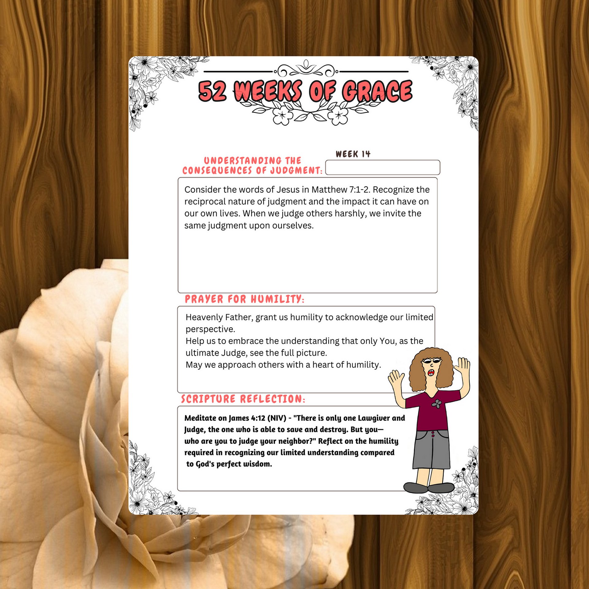 Bible Study Tool| Christian Women’s Planner| Weekly Grace Reminders| Scripture Reflections| Christian women's gifts| Prayer Devotional| Joy product image (11)