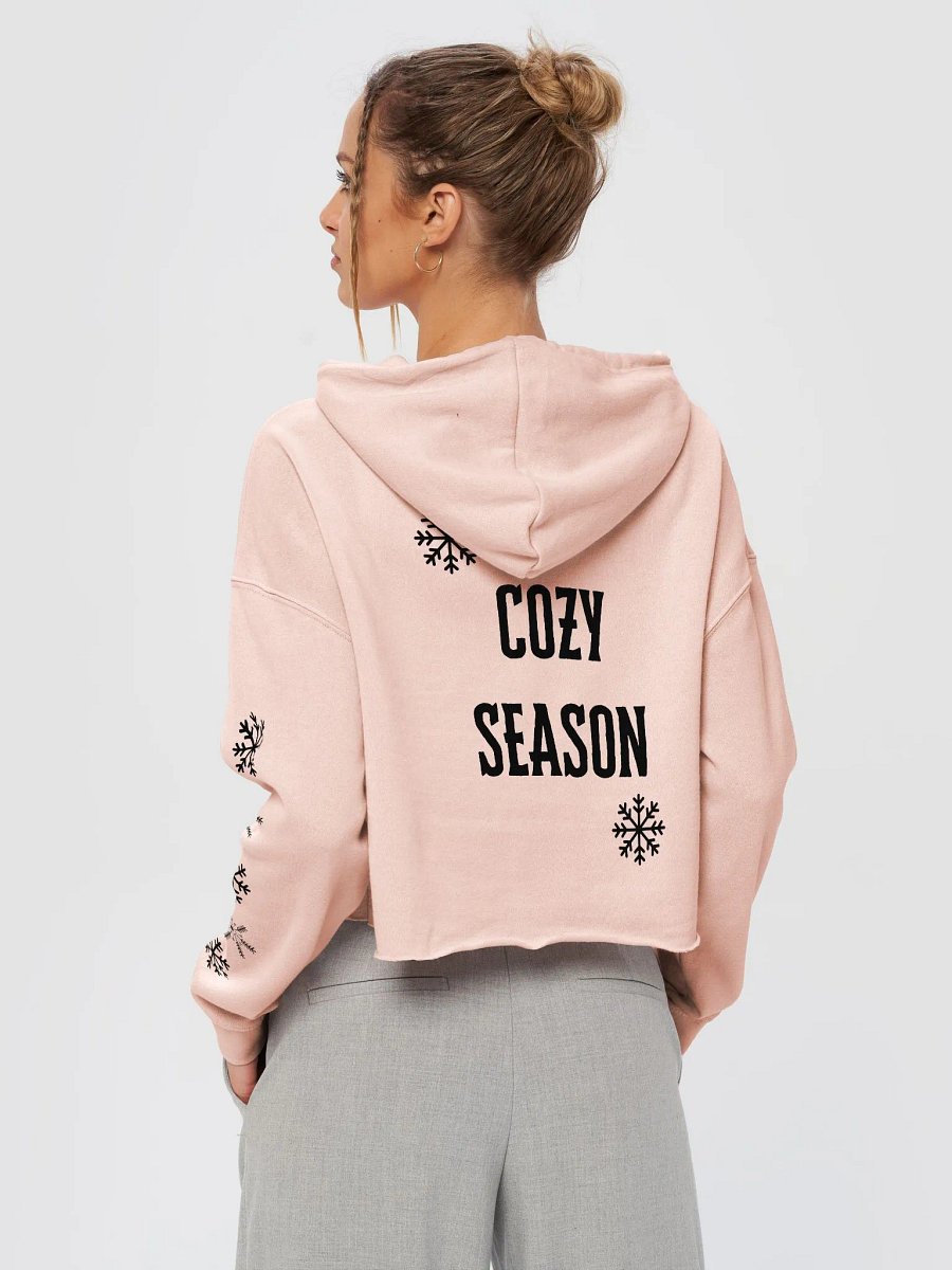 Cozy Season Cropped Hoodie (Light Colors, full) product image (13)