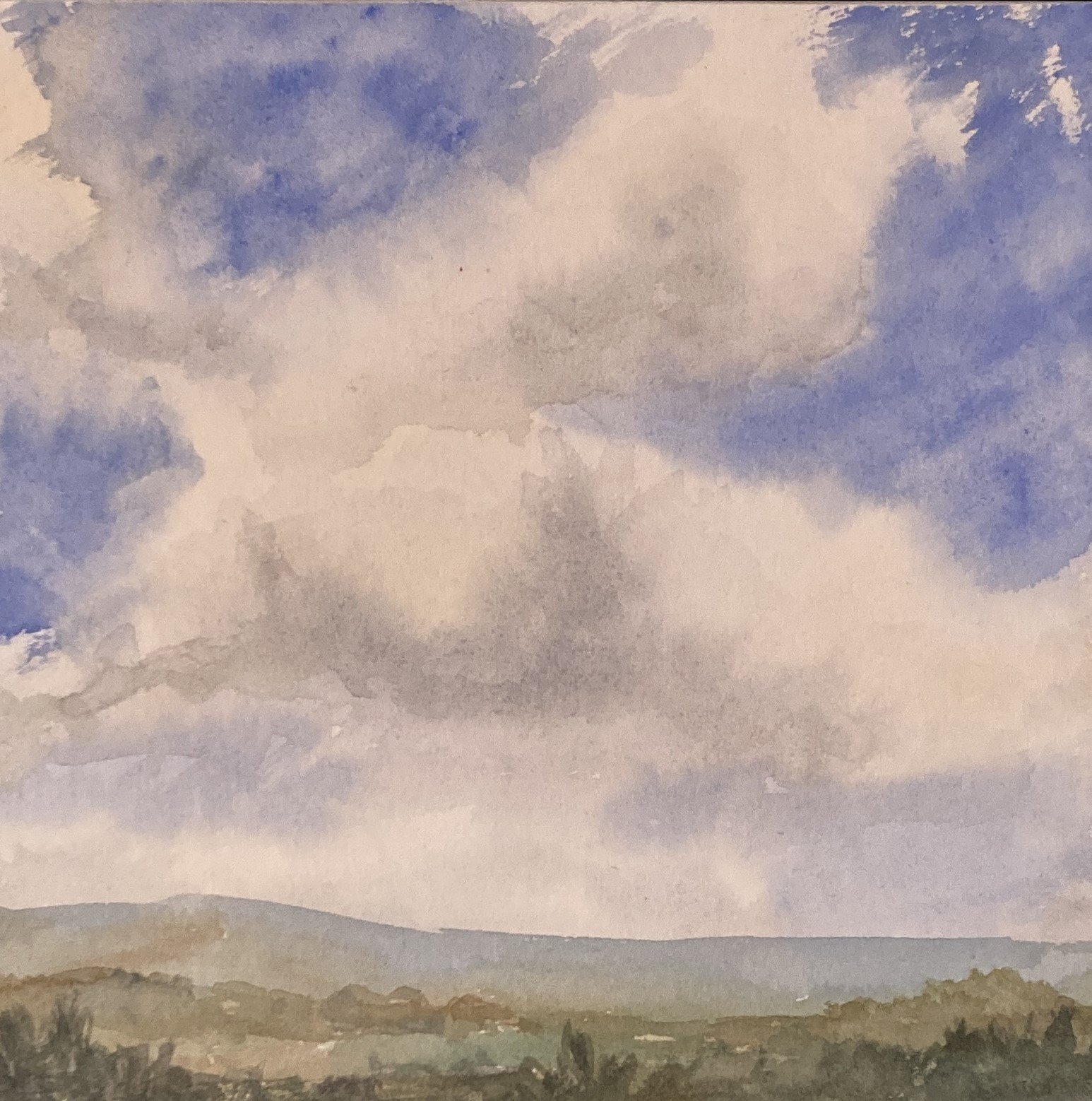 Original watercolor painting: September Sky product image (1)