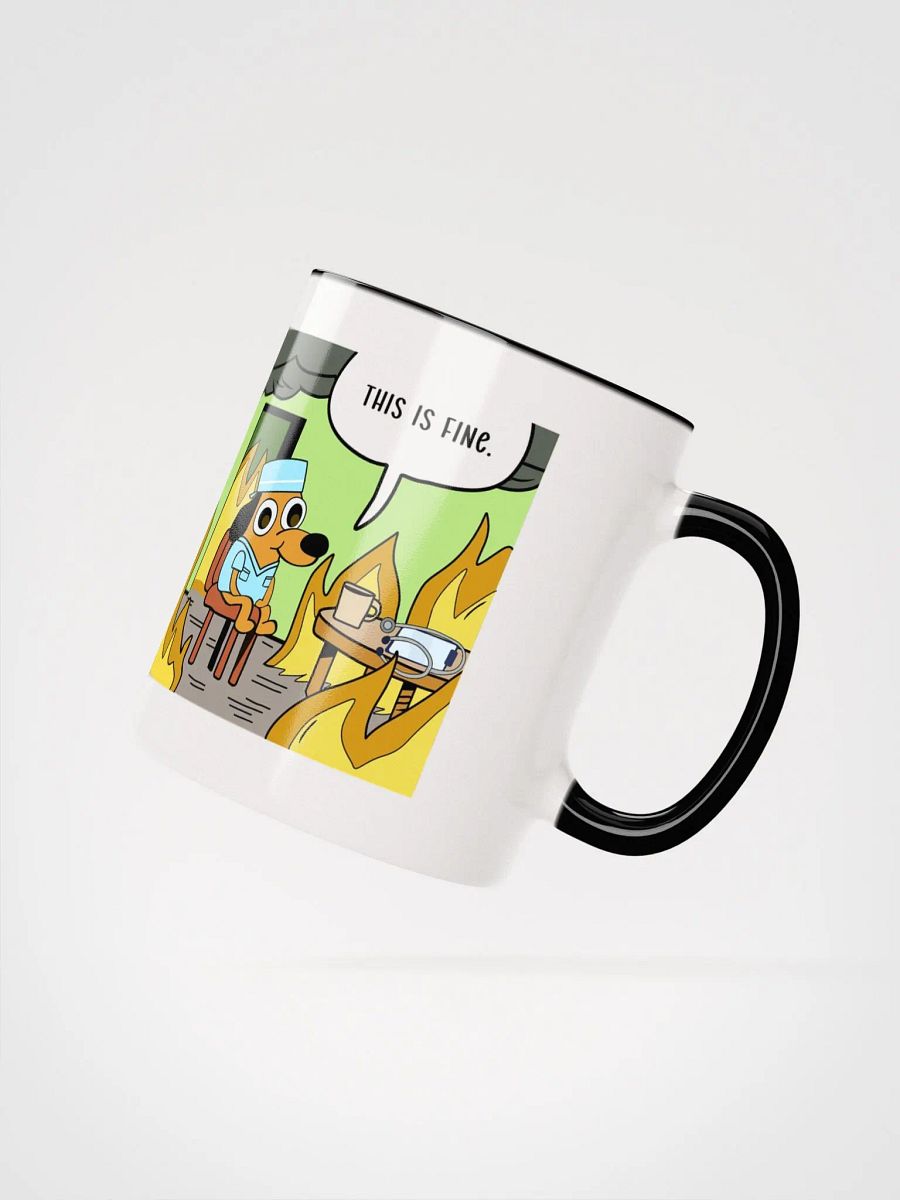 "This is fine-doctor" Ceramic Mug with color inside product image (3)