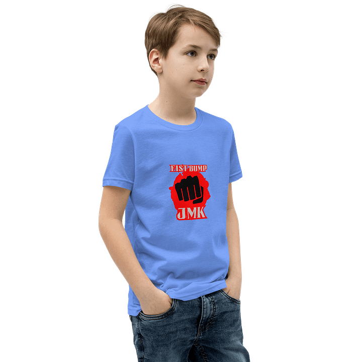 Blue FISTBUMP Bella + Canvas Youth Short Sleeve T-Shirt product image (2)