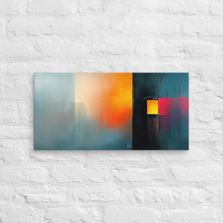 Urban Haze - Abstract Canvas Landscape Print product image (2)