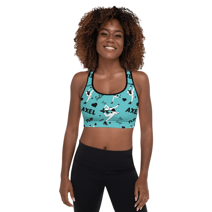 Ice Skater Pattern Sport Bra product image (2)
