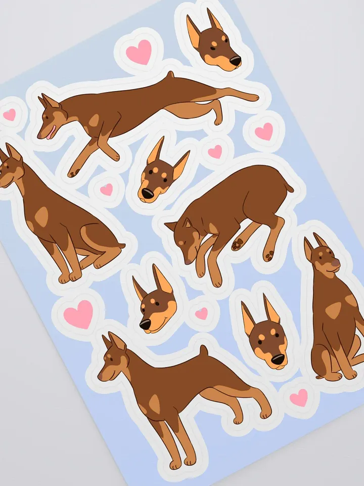 Doberman Delight Sticker Sheet product image (2)