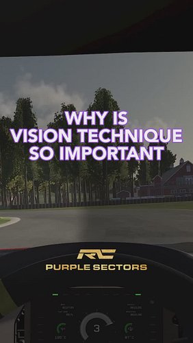 👀 Why is vision technique so important in getting faster? 👀 Is this something you’re struggling with?

#racing #simracing #ir...