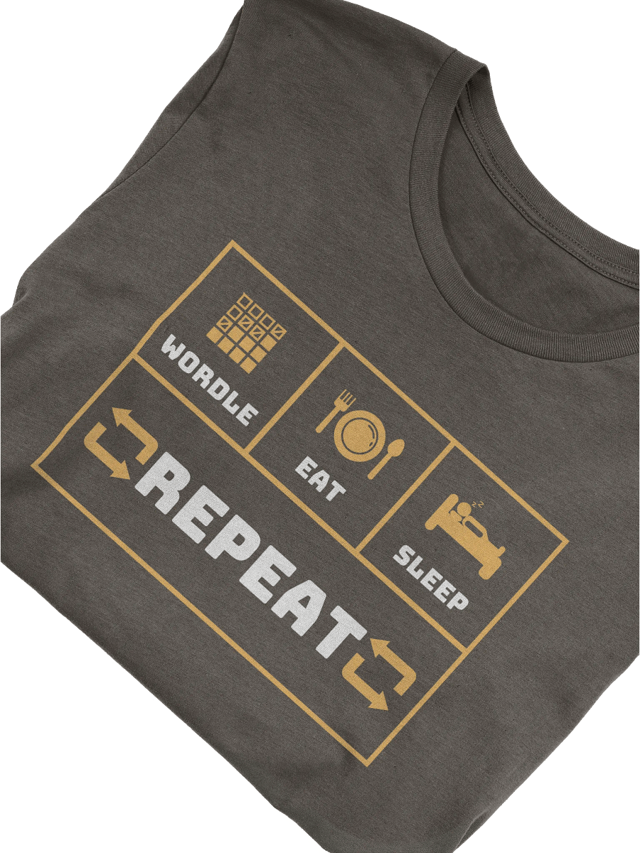 Wordle, Eat, Sleep, Repeat T-Shirt product image (3)