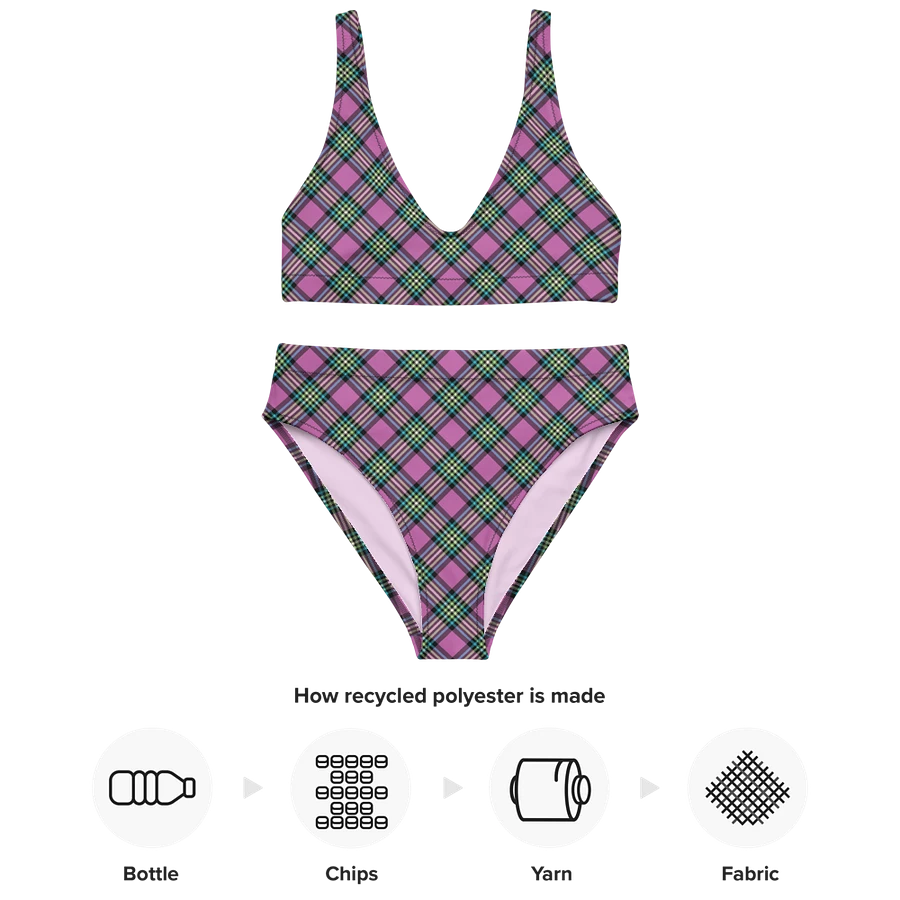 Purple and Turquoise Plaid Bikini product image (10)