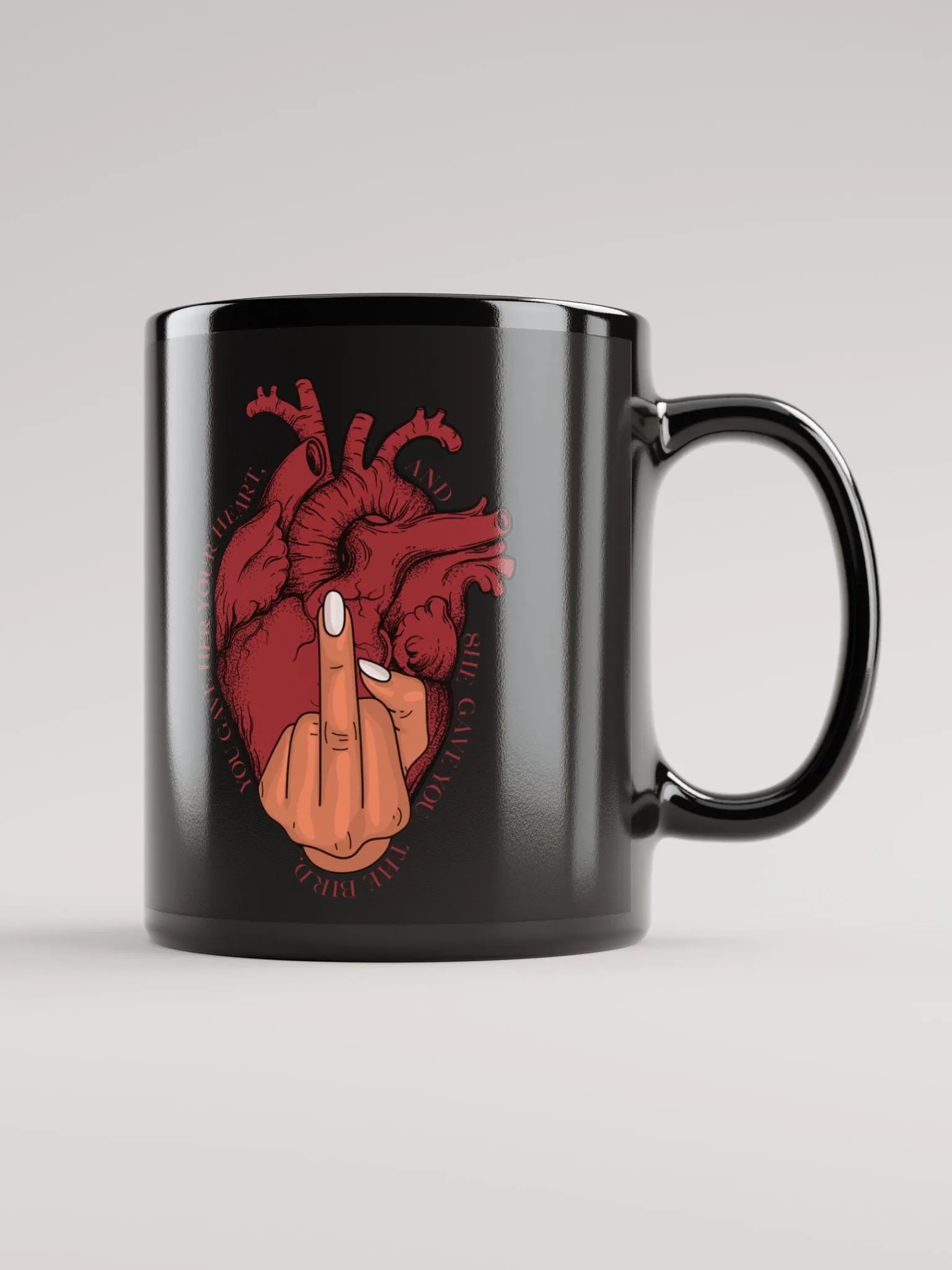 You Gave Her Your Heart Black Mug product image (1)