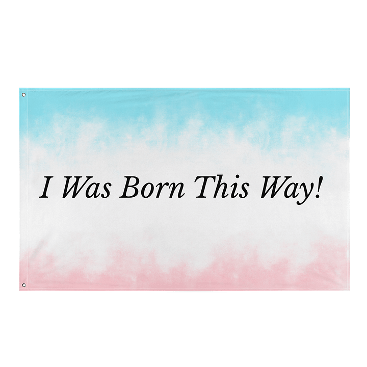 I Was Born This Way Flag product image (1)