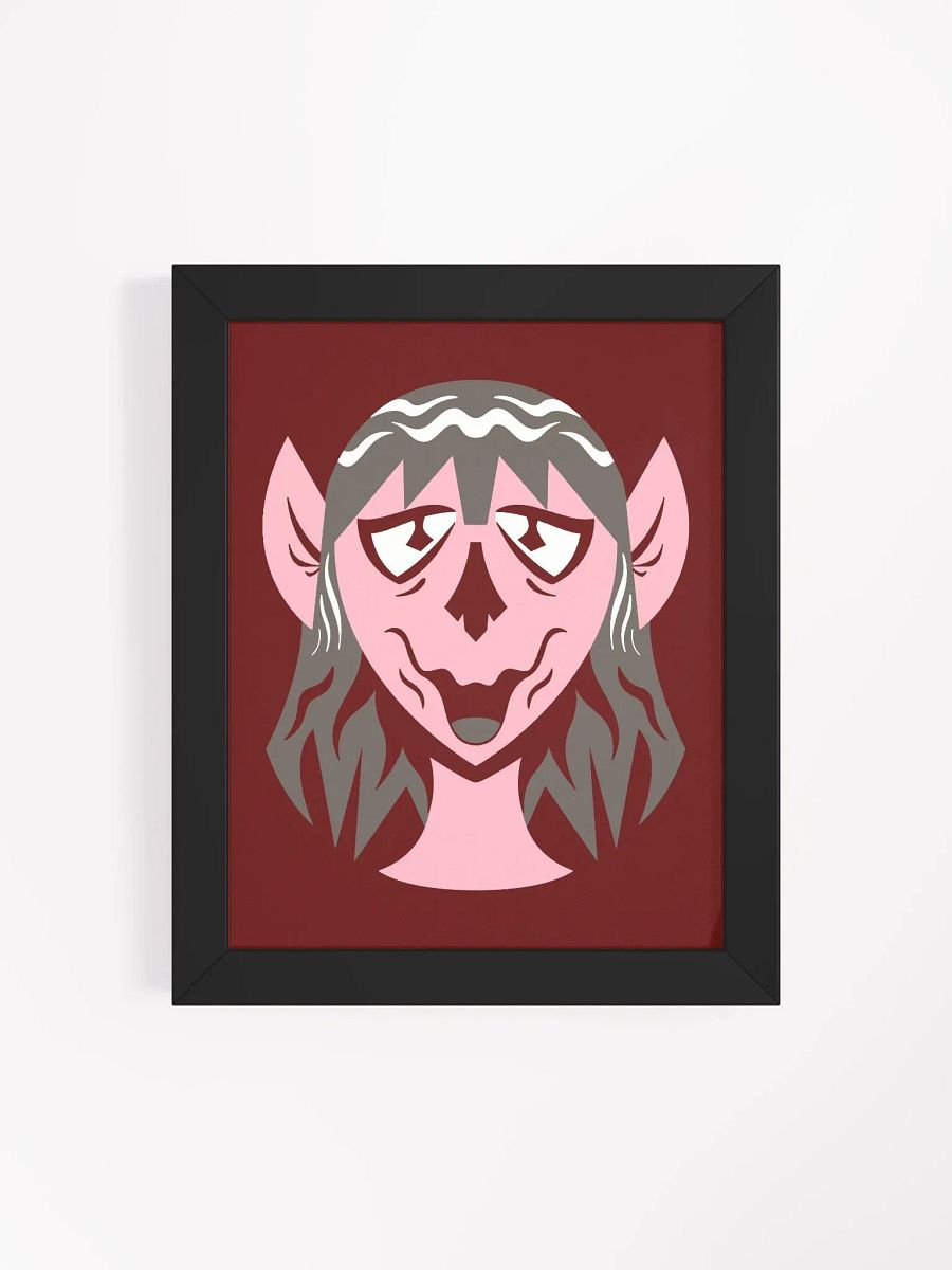 Pink Orc Girl Framed High-Quality Matte Poster product image (96)