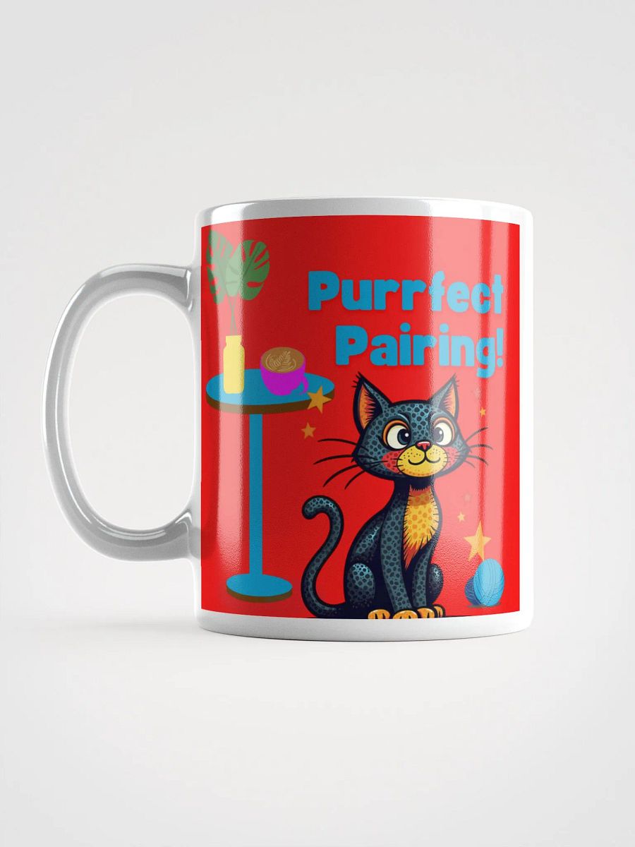 Purrfect Pairing! White Glossy Mug product image (16)